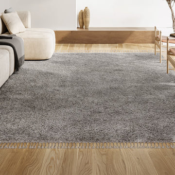 Mercer Shag Plush Tassel Area Rug